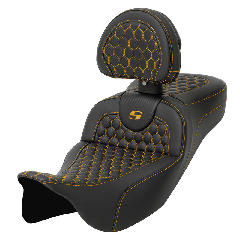 Saddlemen Sedile a nido d'ape Roadsofa Extended Reach per Harley