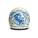 DMD Casco da moto aperto con grafica retrò