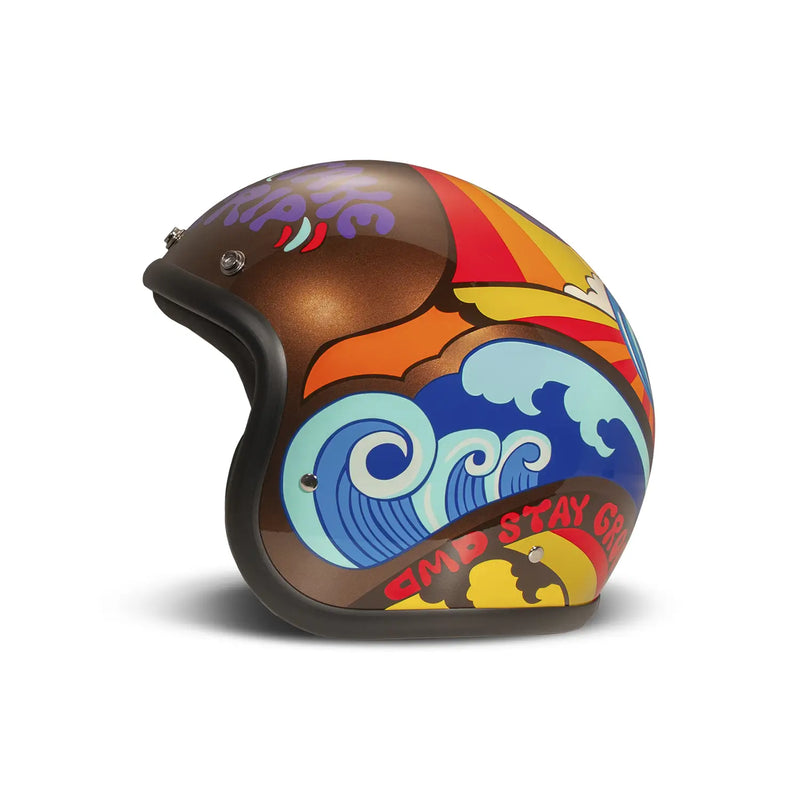 DMD Casco da moto aperto personalizzato retrò