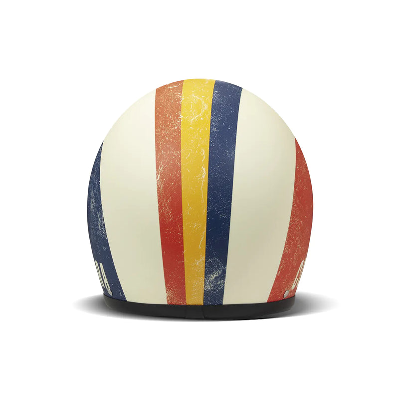 DMD Casco da moto aperto con grafica retrò