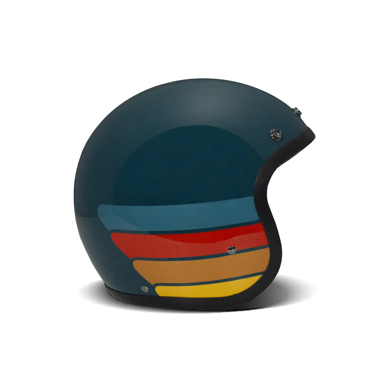 DMD Casco da moto aperto personalizzato retrò