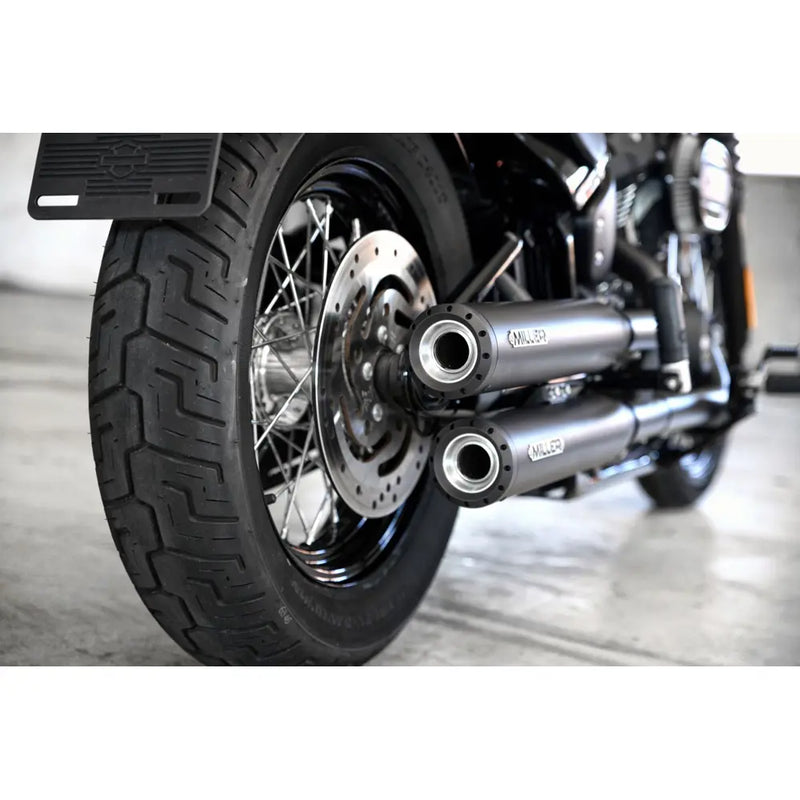 Miller Independence Euro 4 Marmitte Slip-On per Harley