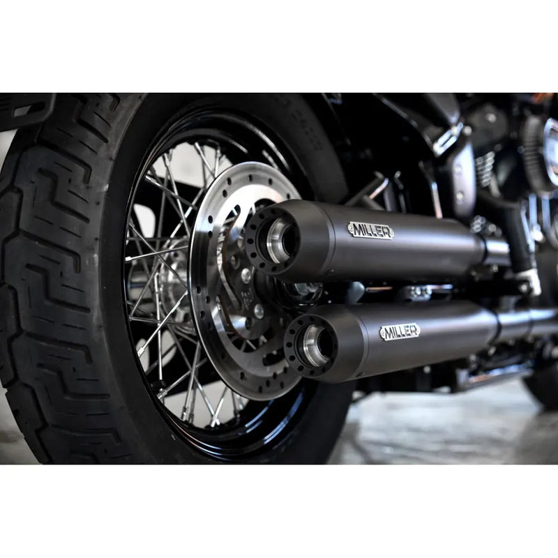 Miller Independence Euro 4 Marmitte Slip-On per Harley