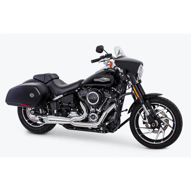 Freedom Performance Scarico Shorty Turn Out 2-into-1 per Harley