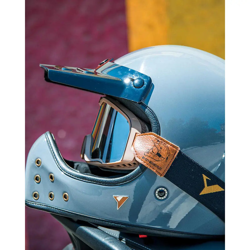 By City Casco da motocross The Rock Retro