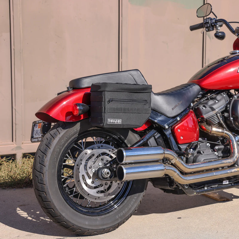 Thrashin Supply Set di borse laterali per moto Essential 10L Throw-Over