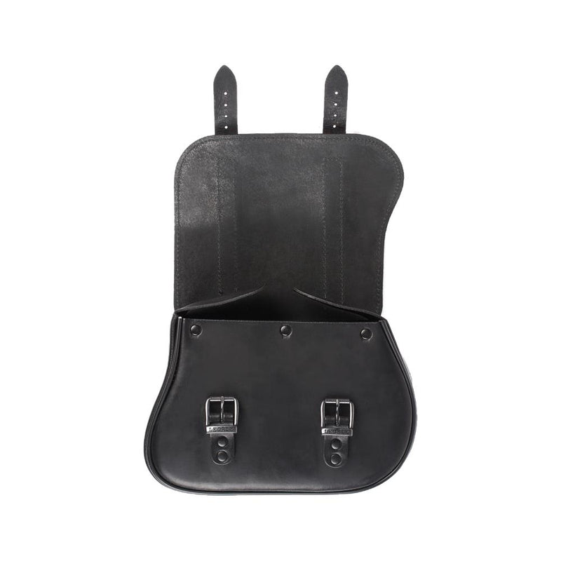 Ledrie Borsa nera con telaio per Harley