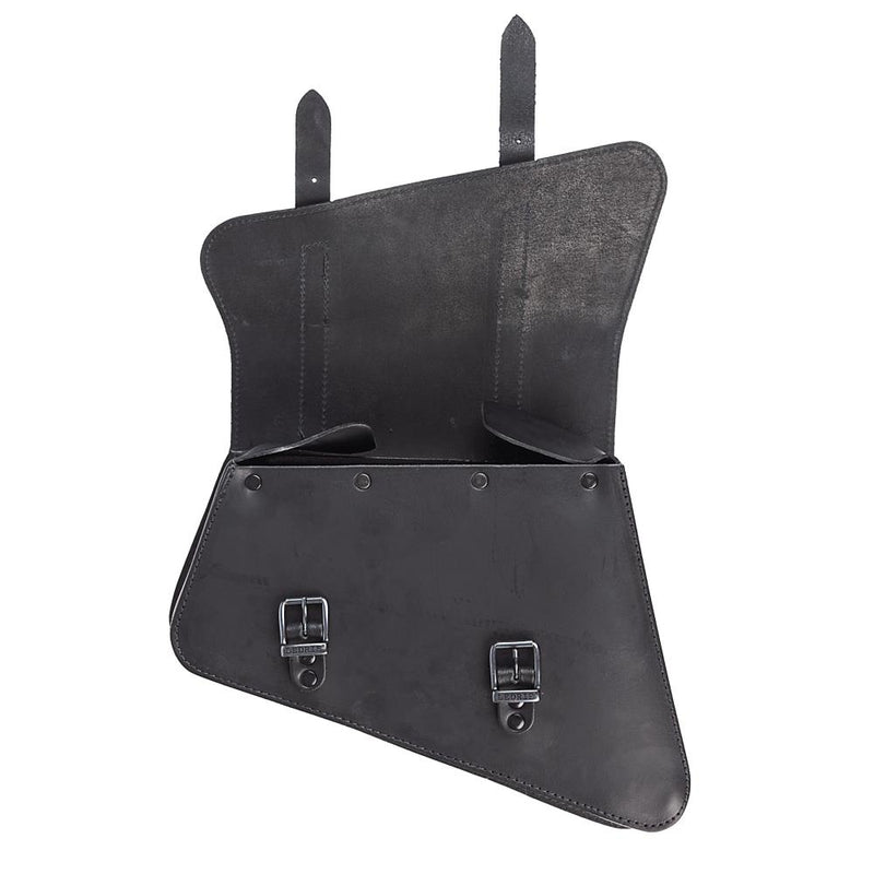 Ledrie Borsa nera con telaio per Harley