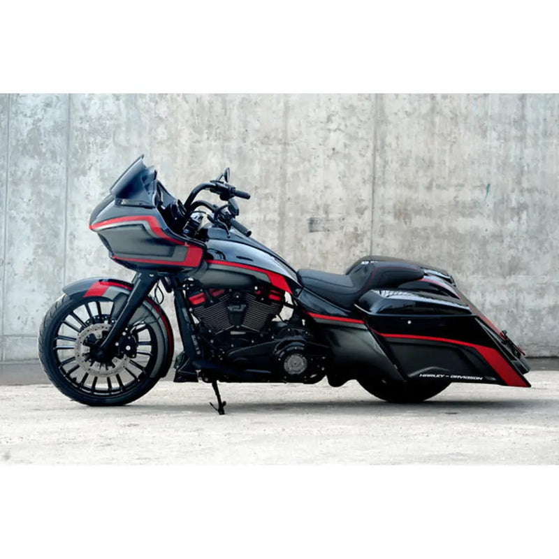 Tommy & Sons Magnus 7" Corpi sella allungati per Harley