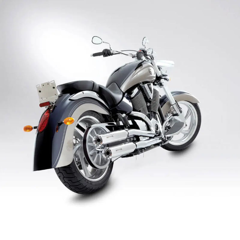 Miller California II Euro 3 Silenziatori Slip-On per Victory