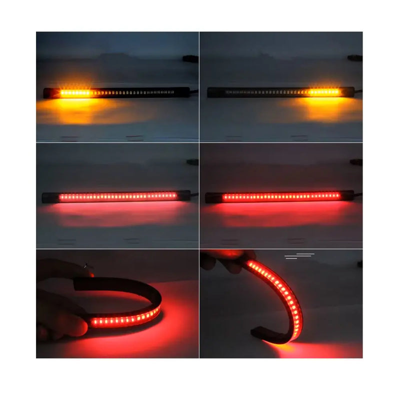 SMP 3 in 1 striscia flessibile per fanale posteriore / segnale di svolta del motociclo a LED
