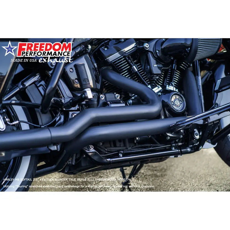 Freedom Performance Scarico Sharktail True Duals omologato CE Thorcat per Harley