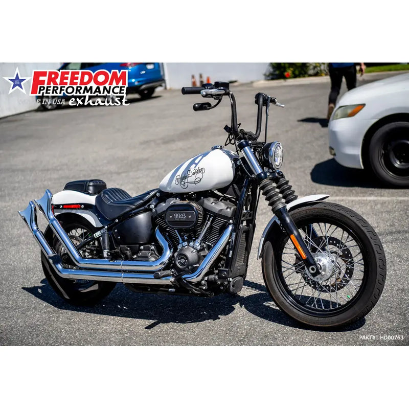 Freedom Performance Scarico Upsweep Sharktail Thorcat omologato CE per Harley