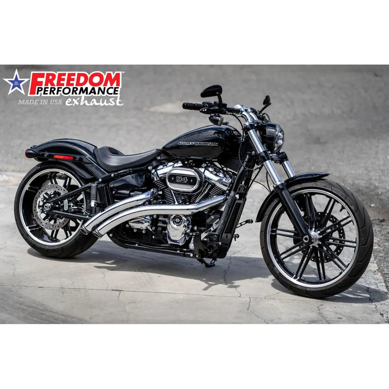 Freedom Performance Scarico Radical Radius Slash Cut per Harley