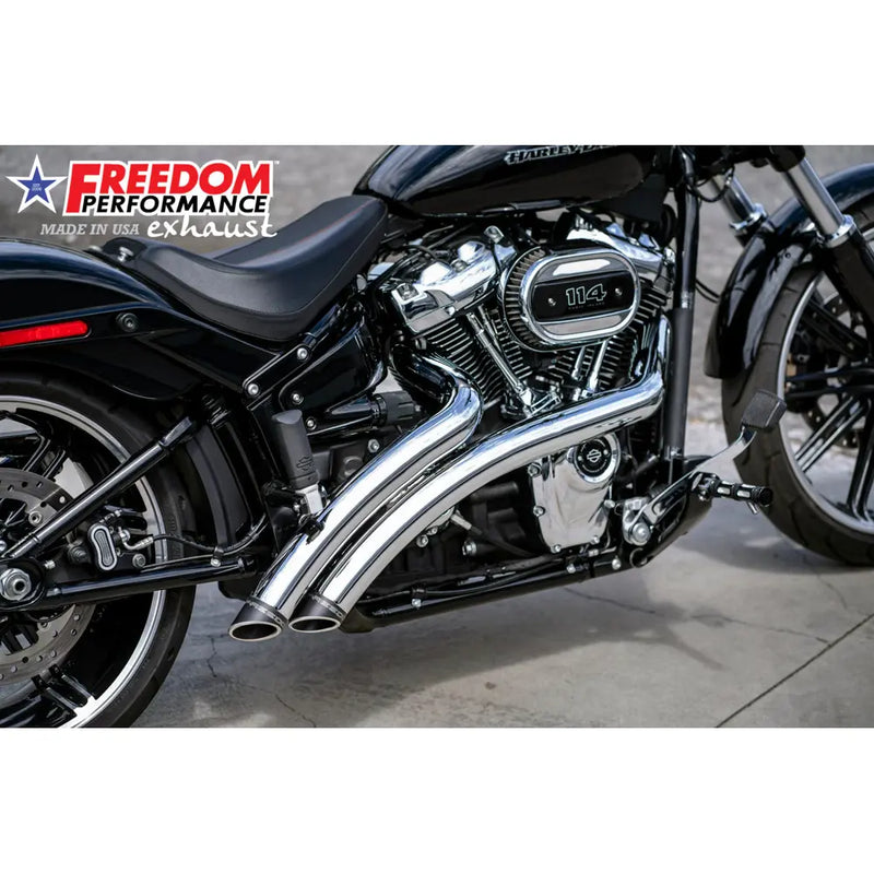 Freedom Performance Scarico Radical Radius Slash Cut per Harley