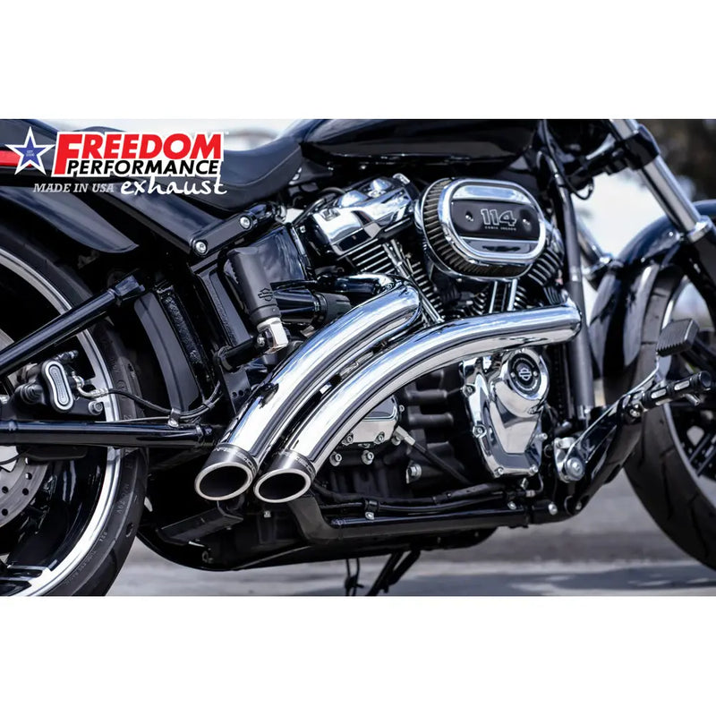 Freedom Performance Scarico Radical Radius Slash Cut per Harley