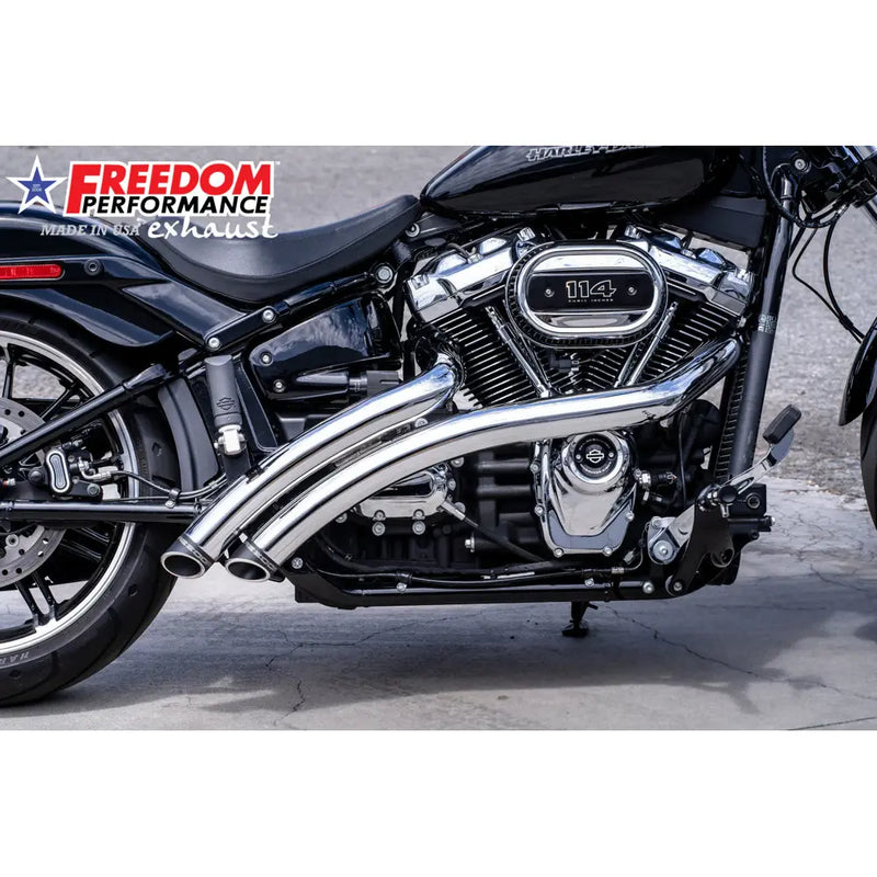 Freedom Performance Scarico Radical Radius Slash Cut per Harley