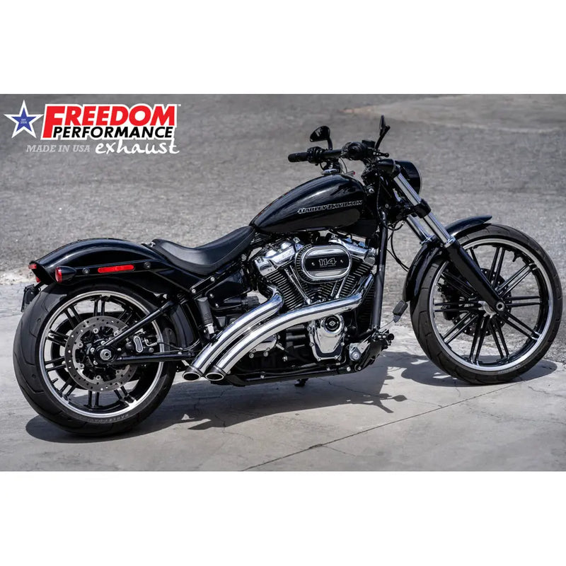 Freedom Performance Scarico Radical Radius Slash Cut per Harley