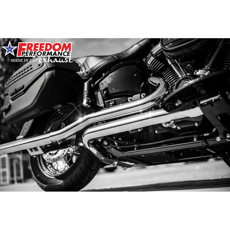 Freedom Performance Scarico Sharktail True Duals omologato CE Thorcat per Harley