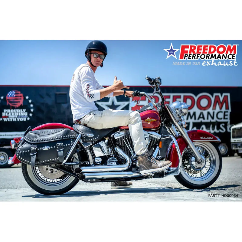 Freedom Performance Dichiarazione Thorcat approvata CE Scarico Turn Outs per Harley