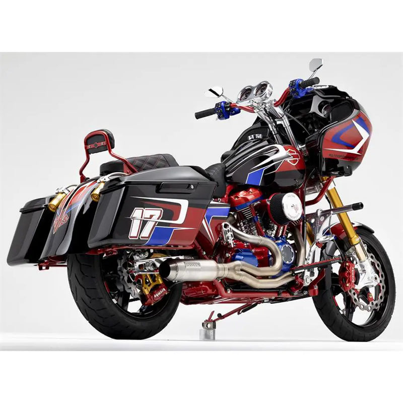 Sistema di scarico Bassani Road Rage Super Bike 2-into-1 per Harley