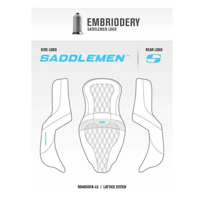 Saddlemen Roadsofa Sedile con punto a reticolo per Honda