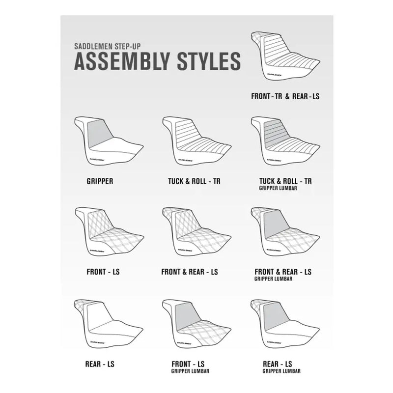 Saddlemen Step-Up Tuck-n-Roll per Harley