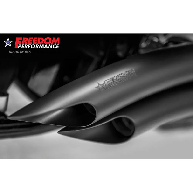 Freedom Performance Scarico Sharp Curve Radius Scallop per Harley