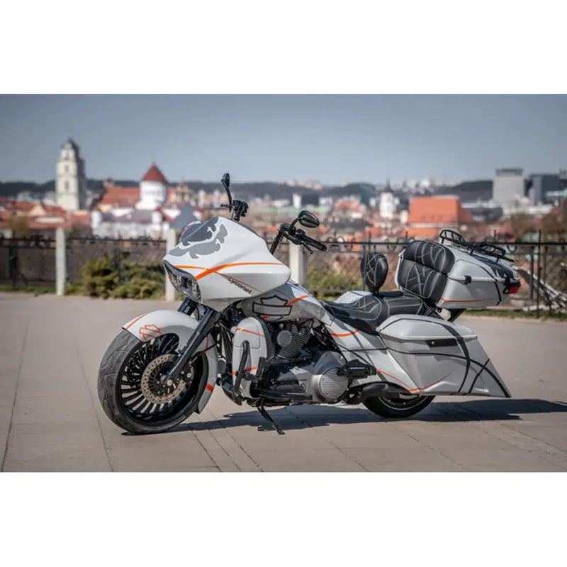 Tommy & Sons Magnus 7" Corpi sella allungati per Harley