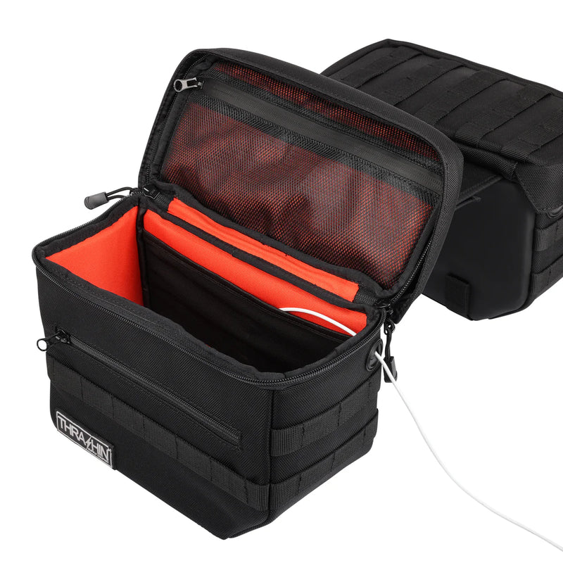 Thrashin Supply Set di borse laterali per moto Essential 10L Throw-Over
