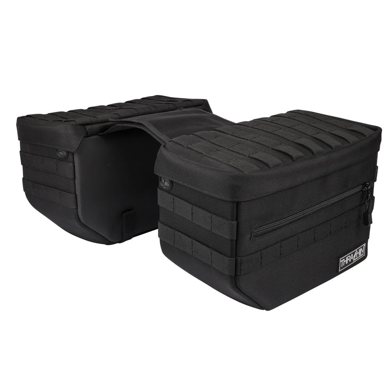 Set di borse laterali per moto Thrash Supply Escape 18L con chiusura a strappo