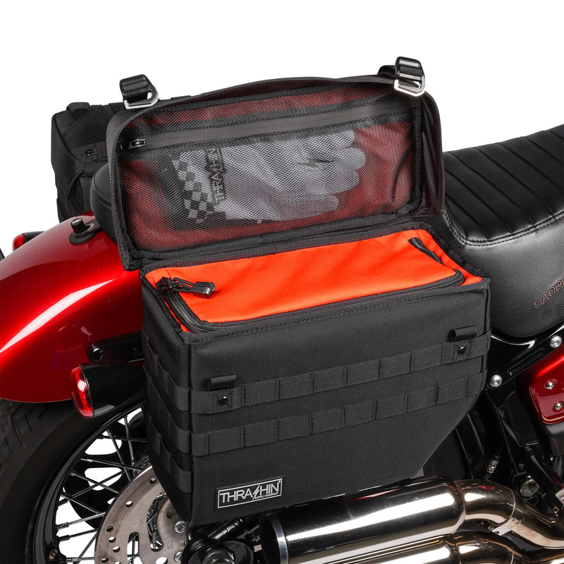 Thrashin Supply Expedition Set di borse laterali per moto da 21 litri