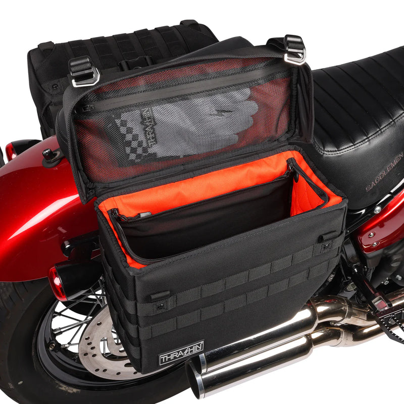 Thrashin Supply Expedition Set di borse laterali per moto da 21 litri