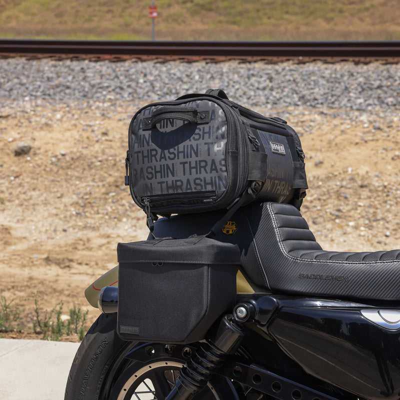 Thrashin Supply Mini Essential Set di borse laterali per moto da 8 litri