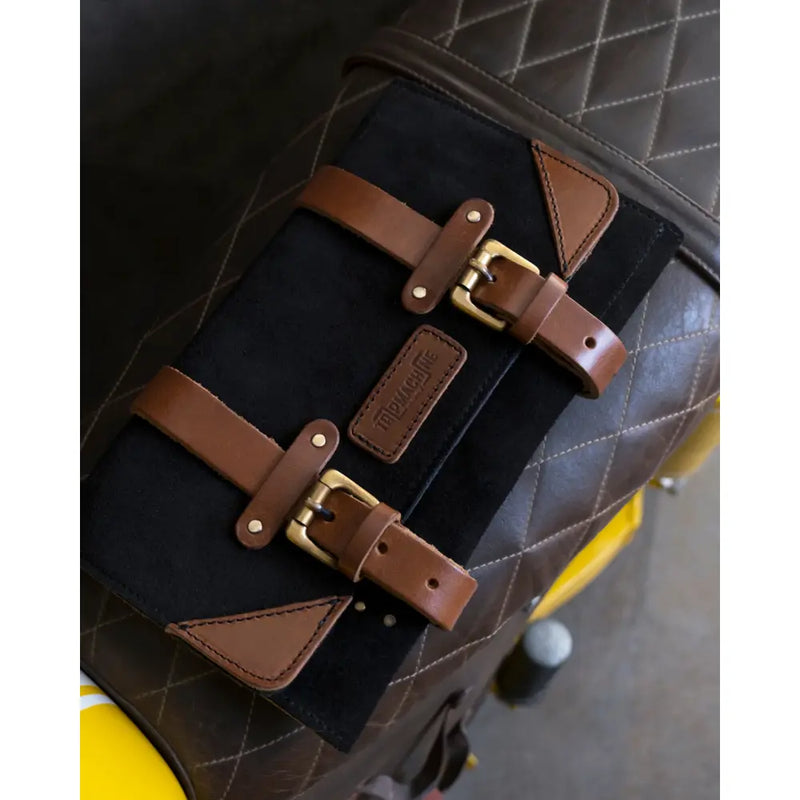 Rotolo porta attrezzi in pelle per moto Trip Machine