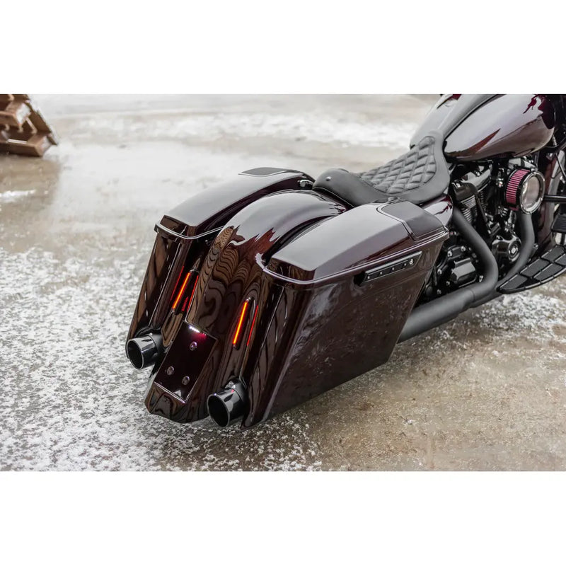 Killer Custom Corpi delle borse laterali allungate da 5" per Harley