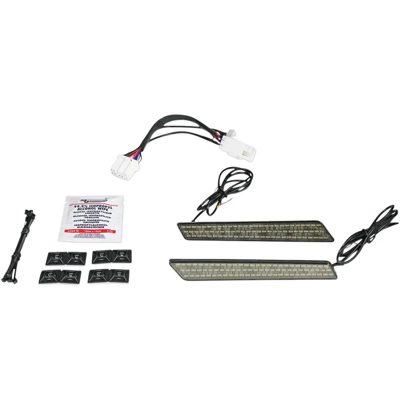 Custom Dynamics Luci LED a doppia intensità con chiusura a scatto per borse laterali Harley
