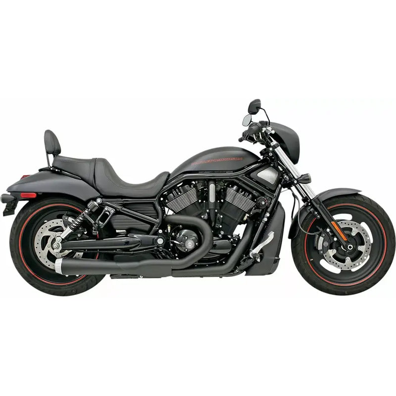 Sistema di scarico Bassani Road Rage Long Megaphone 2-into-1 per Harley