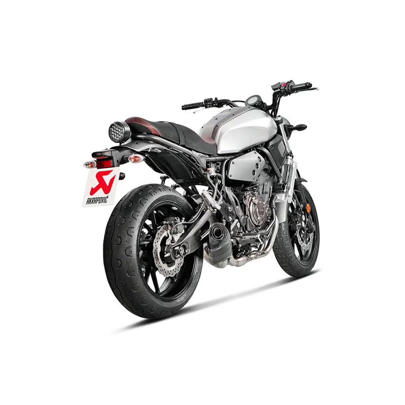 Akrapovic Racing Line Exhaust System for Yamaha 16-24 XSR700 / XTribute (2-into-1 header with full carbon muffler) (Race only) (S-Y7R2-AFC)  - Customhoj