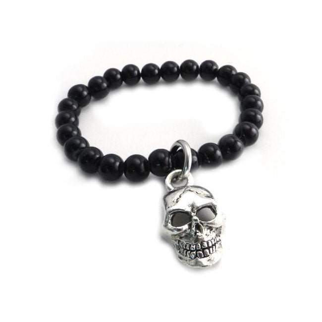 Amigaz Glass Bead Bracelet Skull