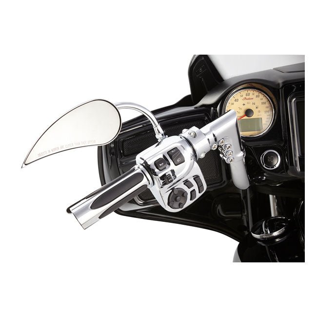 Arlen Ness Deep Cut Comfort Grips Chrome Indian (exkl. Scouts) 15 - 19 Indian Scouts; 16 - 18 Victory Octane - Customhoj
