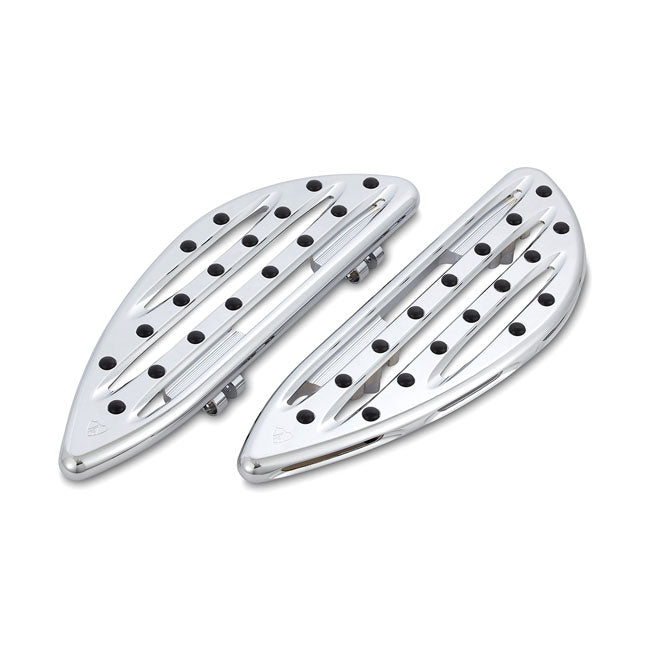 Arlen Ness Deep Cut Driver Floorboards for Indian 14 - 20 Indian Chief, Chieftain, Springfield, Roadmaster Chrome - Customhoj