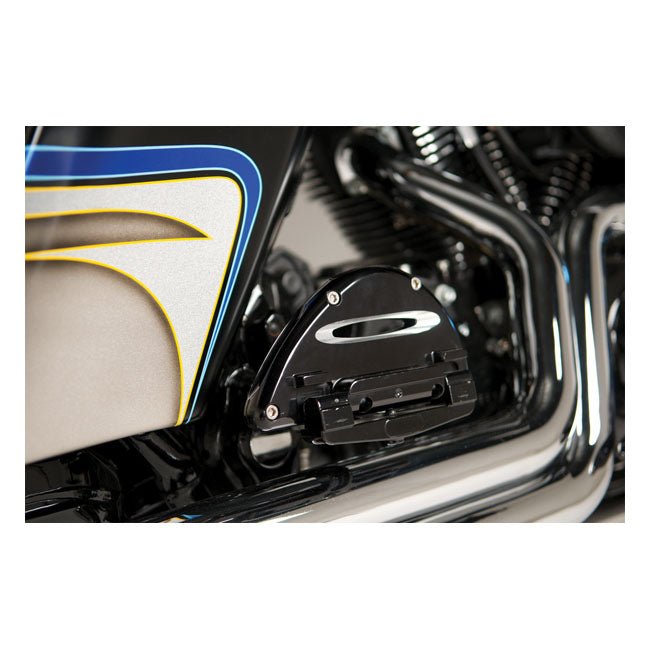 Arlen Ness Deep Cut Passenger Floorboards for Harley FLHX/Universal peg mount Contrast cut - Customhoj
