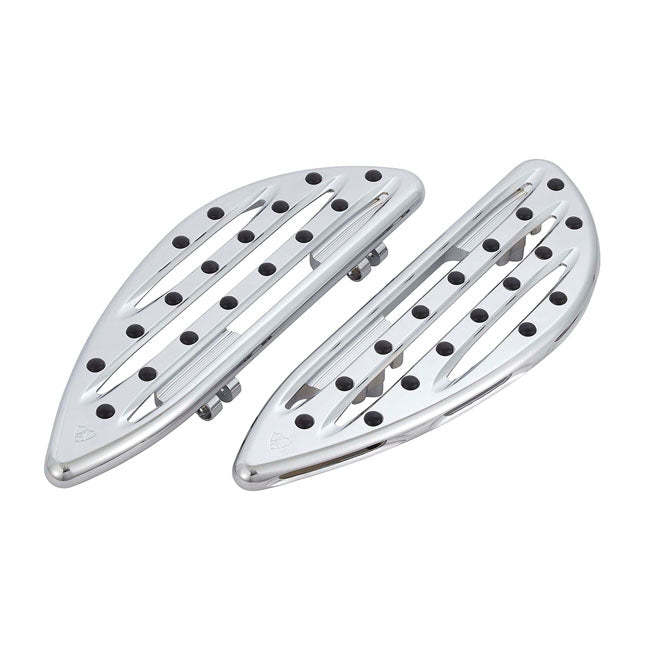 Arlen Ness Deep Cut Rider Floorboards for Harley 18-21 FL Softail with rider floorboards / Chrome