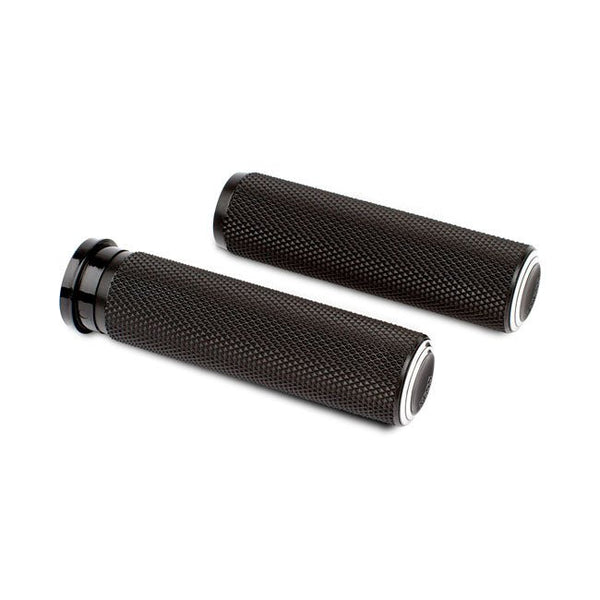 Arlen Ness Dual Ring Fusion Grips Black HD TBW