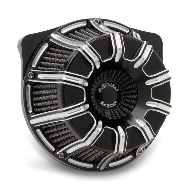 Arlen Ness Inverted Air Cleaner 10 - Gauge for Harley 16 - 17 Softail; 11 - 17 CVO Softail; 2017 FXDLS; 08 - 16 Touring, Trike. (e - throttle) Contrast Cut - Customhoj
