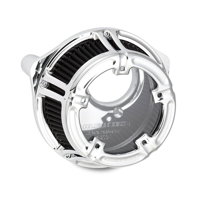 Arlen Ness Method Air Cleaner for Harley 16-17 Softail; 2017 FXDLS; 08-16 Touring, Trike. (e-throttle) / Chrome