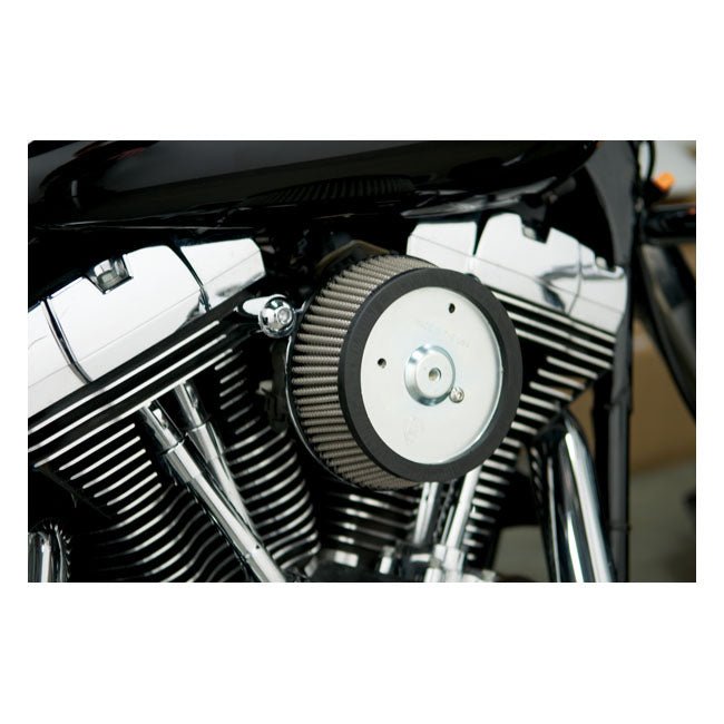 Arlen Ness Stage 1 Big Sucker Oval Air Cleaner for Harley 88 - 20 Sportster XL (excl. Forty Eight, Seventy Two, Iron); 88 - 15 FX with oval air cleaner cover Chrome - Customhoj