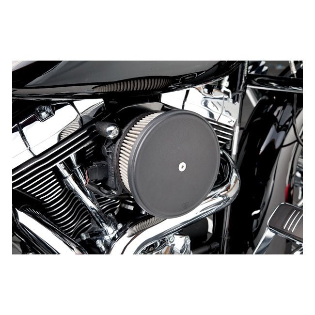 Arlen Ness Stage 2 Big Sucker Air Cleaner with cover for Harley 01 - 15 Softail; 99 - 17 Dyna (excl. 2017 FXDLS); 02 - 07 FLT/Touring Black - Customhoj