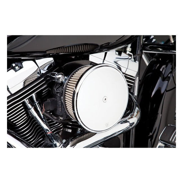 Arlen Ness Stage 2 Big Sucker Air Cleaner with cover for Harley 01 - 15 Softail; 99 - 17 Dyna (excl. 2017 FXDLS); 02 - 07 FLT/Touring Chrome - Customhoj